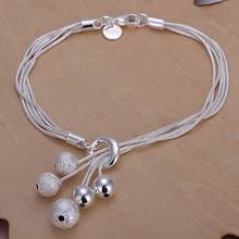 925 Sterling silver Bracelets simple wedding design beautiful high quality solid chain Jewelry fashion women free shipping 2024 - buy cheap