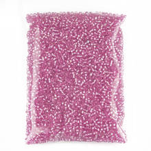 Contas para irrigação, 150g 450g 2mm 3mm 4mm, miçangas de cristal vermelho rosa, miçangas soltas de semente de vidro para fabricação de joias diy 2024 - compre barato