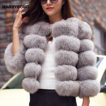 Elegant Faux Fur Coat Plus Size Women Autumn Winter Thick Warm Faux Fur Jacket 2020 Casual Solid Long Sleeve Outerwear Tops 2024 - buy cheap