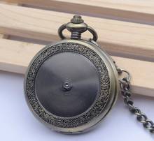 10pcs/lot Wholesale Big Dial Solid Face Mechanical Pocket Watch Vintage  Flower  Hollowed Back  Gift Watches 2024 - buy cheap