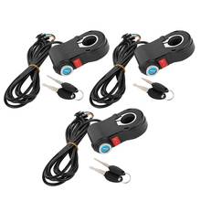 3pcs Electric Bike Motorcycle Automatic Identification Electric Bike Voltage Display Handlebar Switch Accessory with Lock 2024 - buy cheap