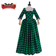 Cosplay legend Inspired Outlander Season 1 Claire Fraser Costume Women Green Plaid Highland Scotland Daily Dress H001 2024 - buy cheap