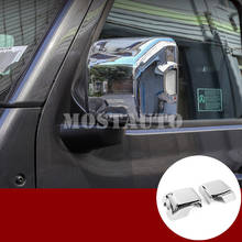 Marco para espejo retrovisor para Jeep Wrangler JL, cubierta embellecedora, 2 uds., Plata/Negro, accesorios para Interior de coche 2024 - compra barato