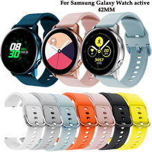Мягкий силиконовый ремешок для часов Samsung Galaxy, 20 мм, 42 мм, 46 мм, Active 2 Gear S2, S3, ремешок для часов Huawei Watch 2 /2 Pro 2024 - купить недорого