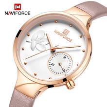 2020 New NAVIFORCE Fashion Elegant Ladies Watches Luxury Brand Quartz Wrist watch for Women Waterproof Leather Band Girls Clock 2024 - buy cheap
