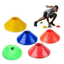 Cones marcador de prato para futebol, 10 peças de cones de treinamento de alta qualidade, resistentes à pressão, acessórios de esportes de pvc 2024 - compre barato