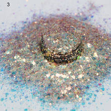 Mix Size Mermaid 3D Glitter Nail Flakes Hexagon Colorful Sequins UV Gel Polish Sparkling Powder Dust DIY Charm Glitter Flakes&*& 2024 - buy cheap