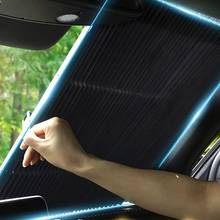 Car Retractable Windshield Anti-UV Car Window Shade Car Front Sun Block Auto Rear Window Foldable Curtain 70/80/cm Sunshade 2024 - buy cheap