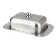 Stainless Steel Butter Dish Bread Dessert Cake Serving Tray Food Container 2024 - buy cheap