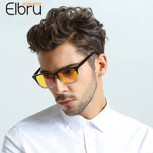Очки Elbru с прозрачными линзами с защитой от излучения, ульсветильник компьютерные очки для чтения с защитой от сисветильник света, для мужчин и женщин 2024 - купить недорого
