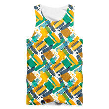 IFPD EU Size Funny Color Paint Pattern 3d Hot Sale Print Tank Tops Men Sleeveless Shirt Fitness Bodybuilding Vest Harajuku 6XL 2024 - buy cheap