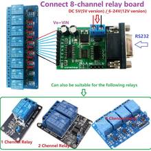 5V 12V 24V 8ch RS232 IO Control Switch Relay PLC expansion board DB9 Serial port PC Com Module for Arduino UNO MEGA NANO 2024 - buy cheap