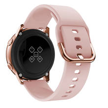 Ремешок для часов 20 мм 22 мм для Samsung Galaxy watch 46 мм 42 мм Active2 Active1 Gear S3 frontier силиконовый ремешок для nato 2024 - купить недорого