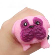 Squeeze Toy Pug Shape Prank Gadgets Stress Relief Colorful Animal Design Kneading Fidget Toys for Children Kid Adult 2024 - buy cheap