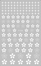 Novo 3d adesivos para unhas branco transparente flor de cerejeira adesivo decalques da folha flor arte do prego decorações manicure acessórios 2024 - compre barato