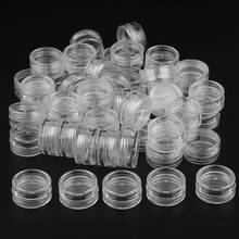 Frascos de cosméticos transparentes redondos, latas, loción, crema, bálsamo, frascos con tapas, 2/3/5g, tamaño compacto, fácil de llevar, 50 Uds. 2024 - compra barato