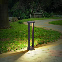 Luz Solar impermeable para jardín, Poste de soporte para Villa, lámpara de bolardo para césped, camino de paisaje al aire libre, Patio, pilar Solar, 15W 2024 - compra barato