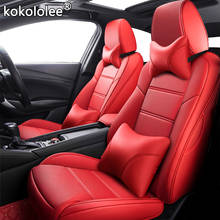 kokololee Custom Leather car seat covers For Toyota 86 Previa Sienna Venza Fortuner Fj CRUISER MARK IZOA Avalon YARiS Verso VIOS 2024 - buy cheap