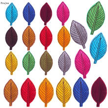 Нашивки Prajna для одежды, 10 шт., с цветными листьями 2024 - купить недорого