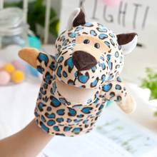 Blue Spot Leopard Plush Hand Puppet, 25cm Baby Kids Plush Toy Gift Free Shipping 2024 - buy cheap