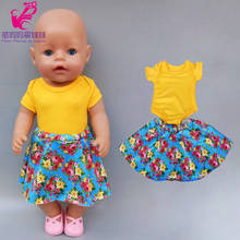 17 дюймов кукла балетное кружевное платье подходит для 43 см новорожденный кукла платье 18 дюймов Кукла одежда брюки 2024 - купить недорого