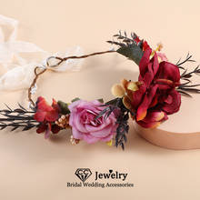 CC Vintage Flower Hairbands Women Hair Accessories Wedding Crowns Engagement Jewelry Bridal Hairwear Corolla Wreath DIY 58470 2024 - buy cheap