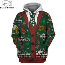 PLstar Cosmos 2019 Fashion Men hoodies 3D Merry Christmas Full-Print Hoodie Apparel Cosplay costume Unisex streetwear 2024 - buy cheap