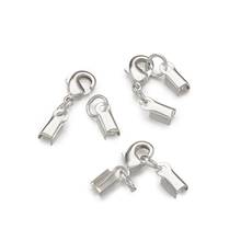 10Sets Silver Color Brass Clip Ends with Lobster Claw Clasps for DIY Bracelet Necklace Jewelry Making 33x5mm 2024 - buy cheap