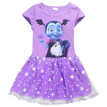 Vampirina/Одежда для детей; платье принцессы для дня рождения; хлопковая детская одежда; летнее платье с рисунком для маленьких девочек 2024 - купить недорого