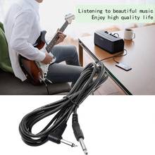 Cabo de guitarra elétrica com blindagem de 3/5m, fio para instrumentos de áudio e baixo, cabo amplificador musical para guitarra chumbo v3e6 2024 - compre barato