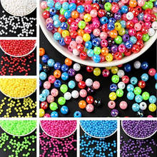 6mm*100pcs/DIY Colorful Acrylic Beads Bracelet Necklace Jewelry Making 2024 - buy cheap