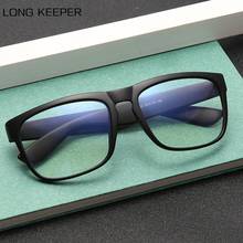 Óculos anti-azul para homens e mulheres, armação de óculos em formato quadrado, unissex, bloqueio de luz azul, óculos de trabalho, anti-uv, novo, 2020 2024 - compre barato