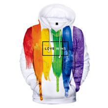 Love LGBT-Sudadera con capucha para hombre y mujer, ropa deportiva con diseño colorido en 3D, chándal Lgbt de moda, ropa de deporte con estampado de arcoíris 2024 - compra barato
