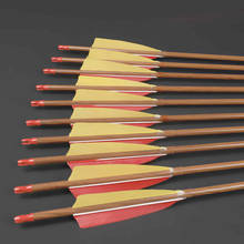 Flecha de carbono para caza con arco tradicional, 4 pulgadas, Spine300, 340, 400, 500, 600, 700, 800, 12 unidades 2024 - compra barato