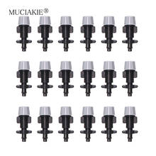 MUCIAKIE 100-500PCS Economic Misting Nozzles with 1/4'' Barb Connector Garden Balcony Cooling Irrigation System Sprinklers 2024 - buy cheap
