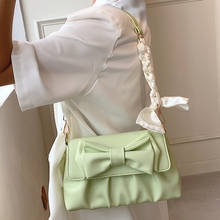 Bolsa de ombro feminina de couro pu, bolsa tiracolo pequena e casual de alta qualidade 2024 - compre barato
