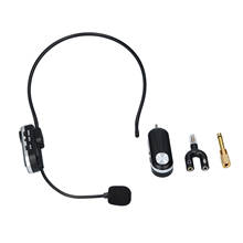 Micrófono inalámbrico portátil UHF, transmisor receptor con Adaptador de Audio de 6,5mm, montado en la cabeza, para guía de recorrido educativo 2024 - compra barato