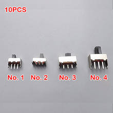 Micro interruptor liga-desliga em linha única, interruptores de energia miniatura pequenos de 3 pinos para pé reto banda de onda deslizante 2 interruptores de engrenagem com 10 peças 2024 - compre barato