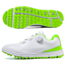 Sapatos masculinos de golf, mais novos sapatos esportivos e antiderrapantes à prova d'água para treinamento de golfe e ar livre, 2020 2024 - compre barato