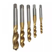 High Speed Steel HSS Screw Thread Metric Spiral Hand Plug Tap Kit Hand Tool Titanium Screw Tap Screw Drill Bits M3 M4 M5 M6 M8 2024 - buy cheap