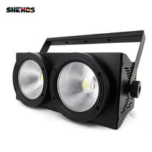 SHEHDS 2eyes 200w COB LED Blinder Light DMX Stage Lighting Effect Cool And Warm White Color For TV Show Party Spectator Seats 2024 - buy cheap
