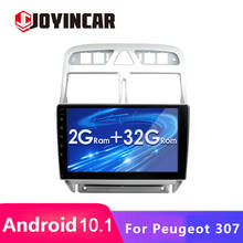 Автомобильный мультимедийный плеер JOYINCAR, Android 10,1, для Peugeot 307, 307CC, 307SW, 2002-2013, с радио, GPS-навигацией, Wi-Fi, Bluetooth, mp5 2024 - купить недорого