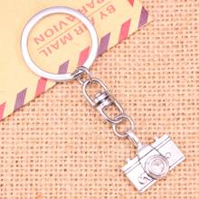 New Fashion Keychain 22x21mm camera Pendants DIY Men Jewelry Car Key Chain Ring Holder Souvenir For Gift 2024 - buy cheap