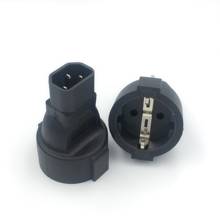 1 pcs Power Plug Adapter, IEC 320 C14 Male to 3Pin European Female Power Adapter For PDU UPS 2024 - buy cheap