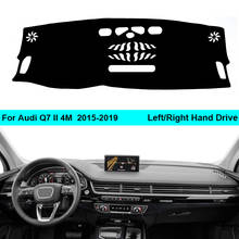 For Audi Q7 II 4M 2015 - 2019 LHD RHD 2 Layers Car Dashboard Cover Carpet Cape Rug Shade Carpet Dashmat Pad 2018 2017 2016 2024 - buy cheap