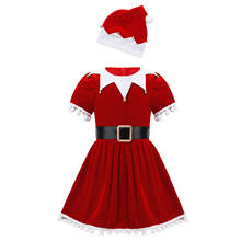 Infant Girl Christmas Dress Children's Party Red Dress Carnival Costumes for Girls Disguise Child Costume New Year Dress 2024 - buy cheap