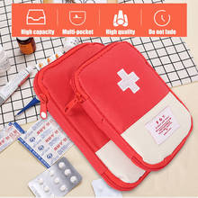 Kit de primeros auxilios portátil para exteriores, paquete de medicina, bolsa de emergencia, bolsas de viaje, pequeño divisor de medicina, organizador de almacenamiento 2024 - compra barato