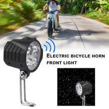 Lanterna de bicicleta elétrica led 12v-80v, à prova d'água, super clara, farol dianteiro para bicicleta, 4 luzes com buzina para e-bike 2024 - compre barato