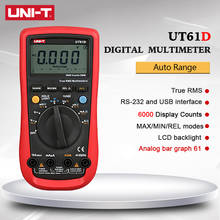 Multímetros digitales modernos UNI-T UT61D, rango automático CA/CC, 1000V/10A, la mejor precisión de 0.01mA, con protección de sobrecarga 2024 - compra barato