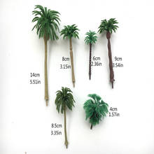 6pcs Artificial Miniature Palm Trees Scenery Layout Model Plastic Tree Train Coconut Rainforest Toys For Ho Train Layout 2024 - buy cheap